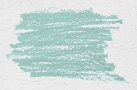 Mint green oil paint brush stroke texture on a white paint textured background