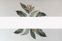Floral banner on a tiled background vector