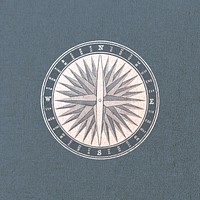 Vintage Victorian style compass vector