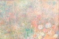 Peach floral wall textured background