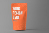 Vibrant orange product packaging mockup
