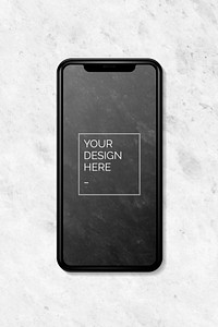 Blank smartphone screen mockup design