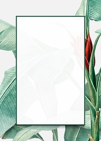Blank floral invitation card vector