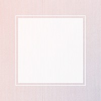 Blank square pastel corduroy frame template vector