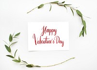 Happy valentines day greeting card