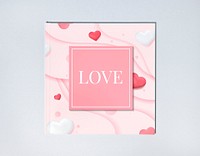 Cute valentines day card design