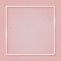 Neon light pink background. High resolution glow frame