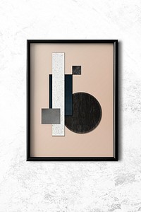 Picture frame hanging on a wall illustration
