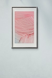 Picture frame hanging on a wall illustration