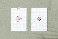 White grid paper mockup illustration