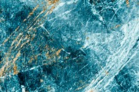 Blue and gold marble textured background vector