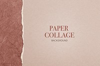Torn paper collage background illustration