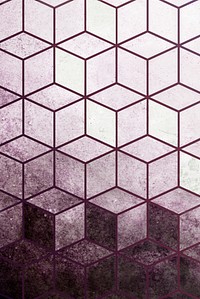 Abstract purple cubic patterned background