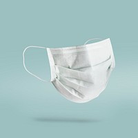 Surgical mask to prevent coronavirus infection mockup
