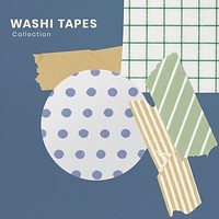 Colorful washi tape design collection