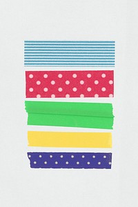 Colorful washi tape design collection