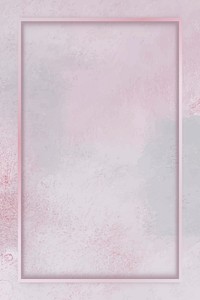 Rectangle frame on pink background template vector