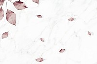 Metallic pink leaves pattern background illustration