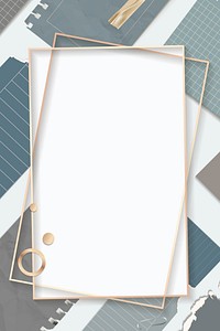 Ripped notes rectangle frame vector