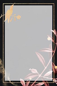 Blank shimmering golden frame vector