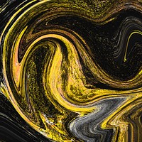 Black marble texture with gold and gray swirls