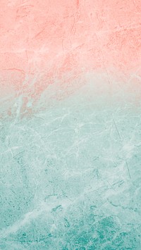 Coral and sea-grass colored cement texture mobile phone wallpaper