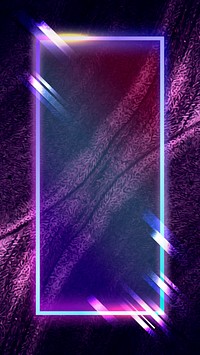 Rectangle frame on abstract mobile phone wallpaper vector