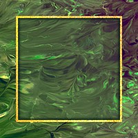 Square gold frame on abstract background vector
