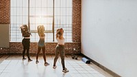 Group of diverse women at the gym