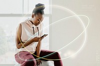 Young woman using a smartphone