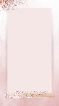 Silver glitter on pink frame mobile phone wallpaper vector
