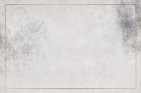 Rectangle copper frame on grunge gray background vector