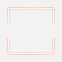 Square copper frame on a blank background vector