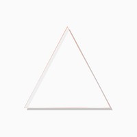 Triangle gold  frame on a blank background vector