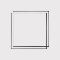 Square black frames on a blank background vector