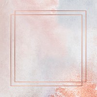Square copper frame on pastel | Premium Vector - rawpixel