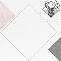 Blank deer rhombus frame design mobile phone wallpaper