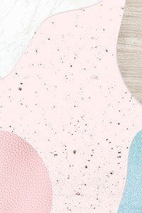 Pink and blue collage textured background vector