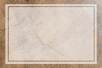 Blank transparent frame on an aged brown concrete wall vector