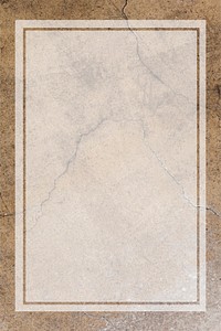 Blank transparent frame on an aged brown concrete wall vector