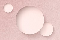 Round shape on a pink concrete textured background illustration