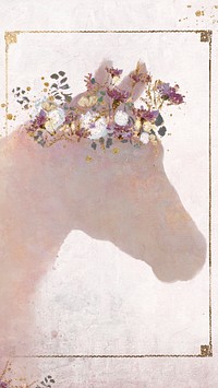 Horse iPhone wallpaper, aesthetic background