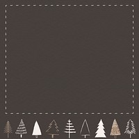 Christmas frame on brown background vector