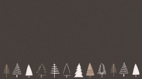 Christmas pine tree background vector