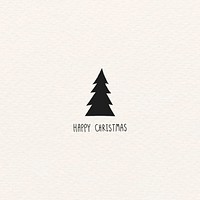 Christmas elements on beige background vector