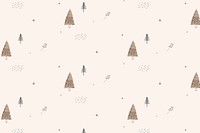 Christmas elements seamless pattern vector