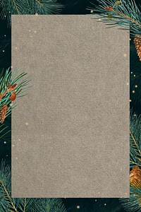 Blank rectangle Christmas frame design