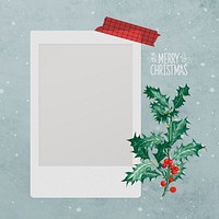Festive blank Christmas film social ads template