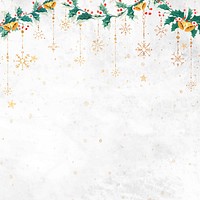 Blank festive Christmas social ads template vector