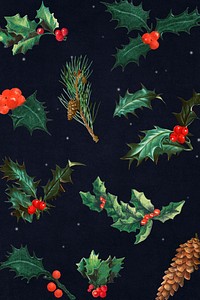 Festive Christmas design on a black background
